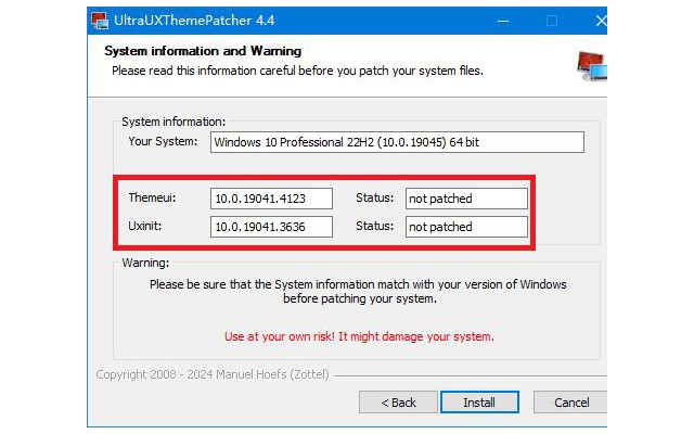ultraux theme patcher(windows主题破解工具)