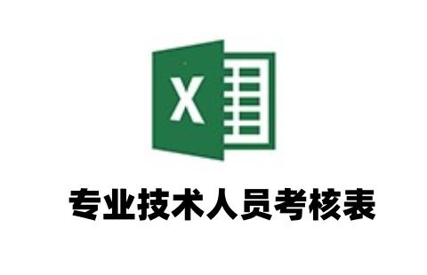 专业技术人员考核表