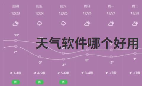 天气软件哪个好用