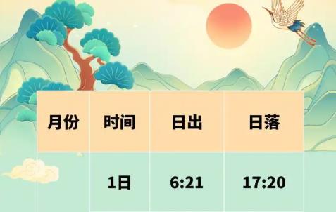 日出日落查询
