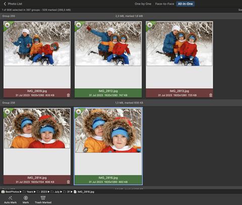 PhotoSweeper X windows