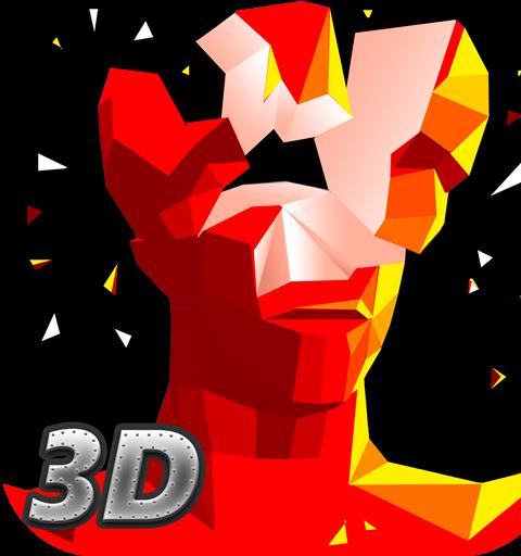 Red Superhot Shooter 3D