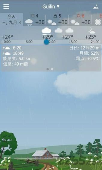 手机动态天气屏保