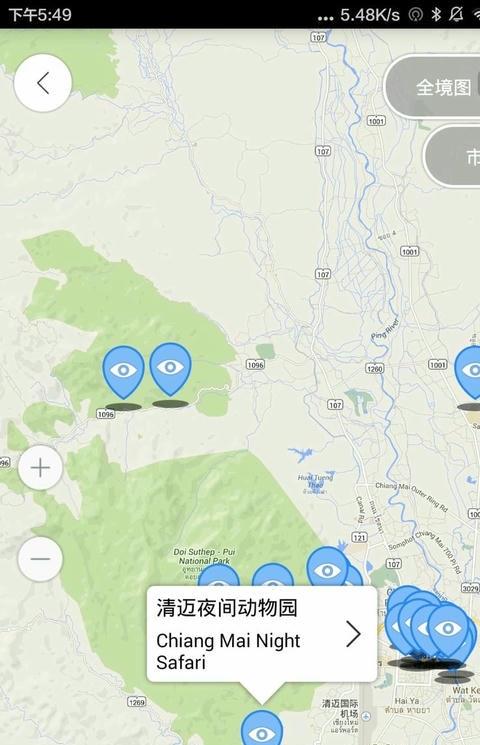 清迈地图高清中文版