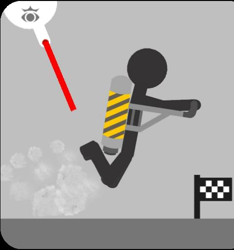 Stickman fly flight