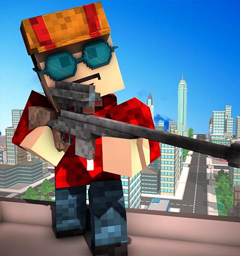 Blocky City Sniper 3D