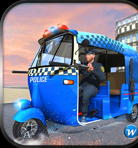 警方笃笃自动人力车