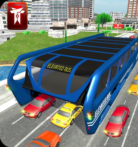 高架巴士驾驶在城市 Bus Simulator 3D