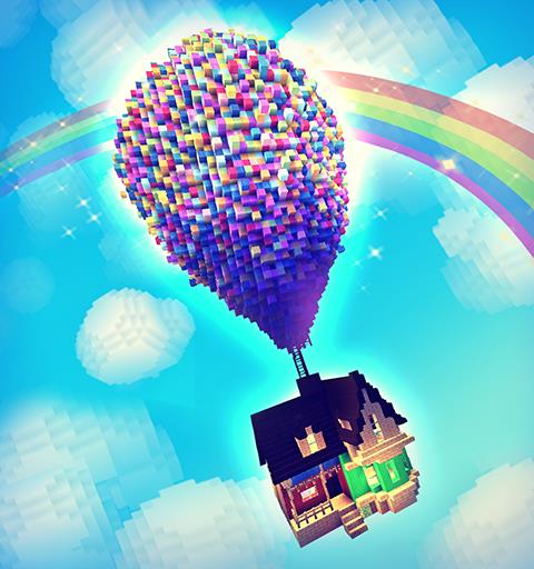 做个可爱世界里的公主！建设一个魔方城堡。开掘，创世与勘探