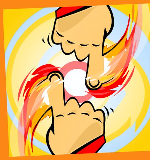 Tap & Drag: Two player game