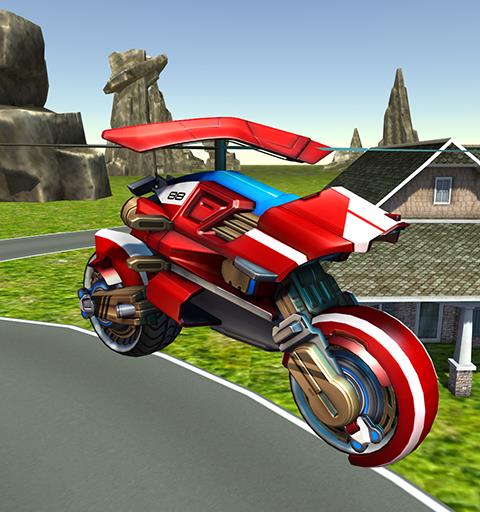 Flying Helicopter Motorcycle