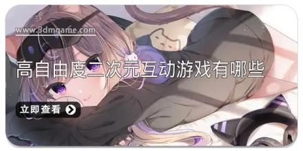 高自由度二次元互动游戏有哪些