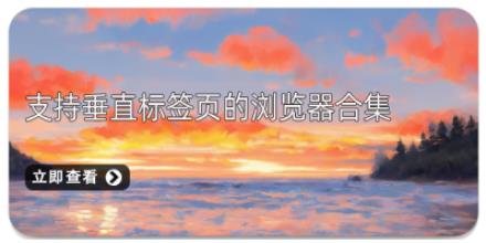 支持垂直标签页的浏览器合集