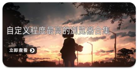 自定义程度最高的浏览器合集