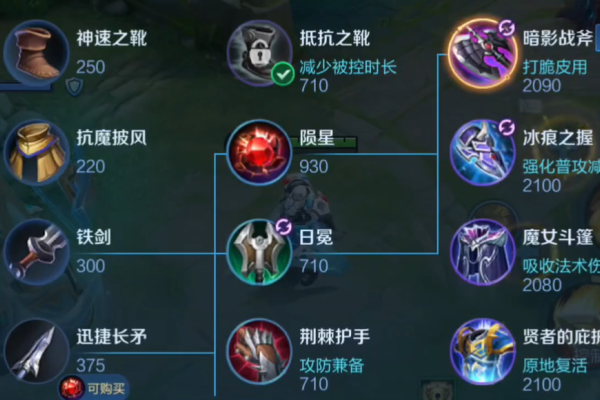 王者荣耀边路该怎么出装